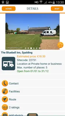 Motorhome Parkings android App screenshot 2