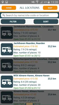 Motorhome Parkings android App screenshot 5